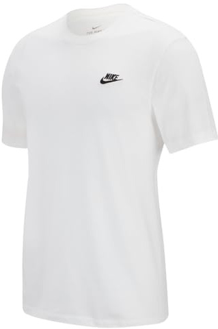 Nike M Nsw Club Tee Maglietta, White Black, XS Uomo