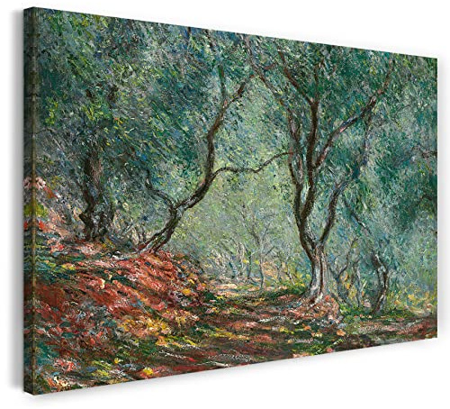 Leinwand (100x70cm): Claude Monet - Olivenholz im Moreno Garten