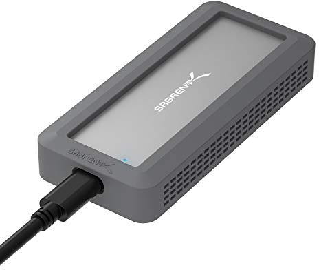 SABRENT NVMe Gehäuse, m2 SSD Adapter 10Gbps (M-Key) Robustes wasserdichtes [IP67] (EC-WPNE)