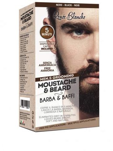 Coloration barbe et moustache Noir