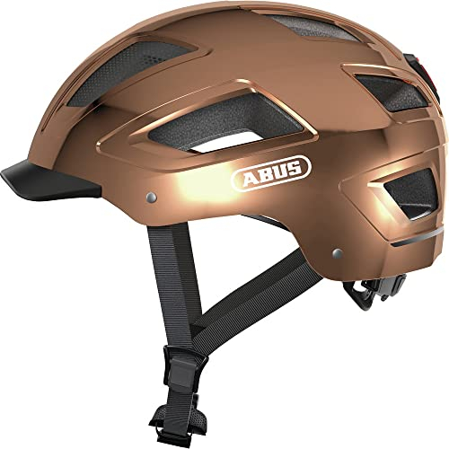 ABUS Unisex, Fahrradhelm, Bronze (Chrome Rose), M (52-58 cm)