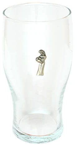 Gamekeepers Cottage gifts Aquarius The Water Carrier Tulip Pint Lager Glass 570ml Classic Style Drinkers Gift 8