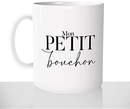 Mug-Cadeau Mon Petit Bouchon - Tasse Café Thé Idée Cadeau Original Amour Enfant Couple Amoureux - Noël Anniversaire
