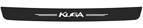 EAGLEG Auto Stoßstangenschutz Ladekantenschutz, für Fo-rd Kuga Kofferraum Kohlefaser Schutz Aufkleber Styling Dekoration Zubehör,Black