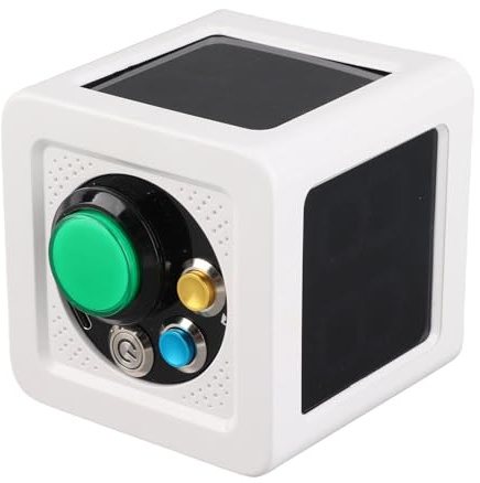 Bewinner Würfel Timer, Countdown Stoppuhr für Poker, Schach, Casino, Training, Kochen, Weiß