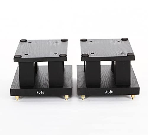LIPJIA Soporte para Altavo,Sonido Envolvente de Madera para Altavoces satelitales y Altavoces de estantería, 2 Soportes incluidos, fácil Montaje