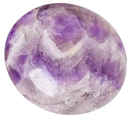 Handschmeichler, Amethyst-Palmensteine, Kristall für Massage | große natürliche Edelsteine, polierter Stein für Heimdekoration, Stressabbau und Meditation