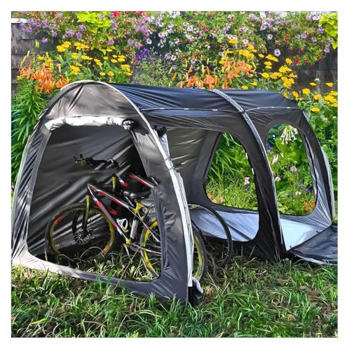 YSMSMZJK Zeltgarage Hängen 2 in 1 Motorrad Zelt für 2/3/4/5 Fahrräder Fahrradbox Fahrrad Garagenzelt
