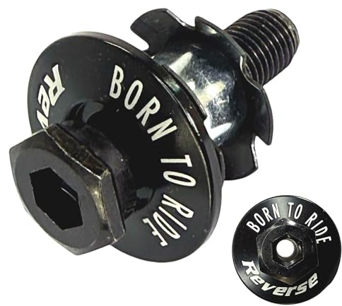 Reverse Alu Top Cap MTB Dirt Barspin Steuersatzkappe Freestyle Rotor M10 Hohl Schraube für Bremszug Leitung