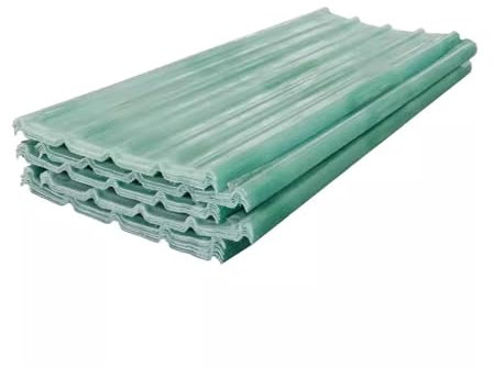 FRP-Lichtwellplatte,Selbstreinigende Wellbahn,Transparent Kurzrollen,2mm Dicke Transparente Tageslichtplatten,Dachbleche,für das Ersetzen auf Carport Vordach Gewächshaus, 3/6/7/9 Stück(3 Pcs,0.9x0.65m