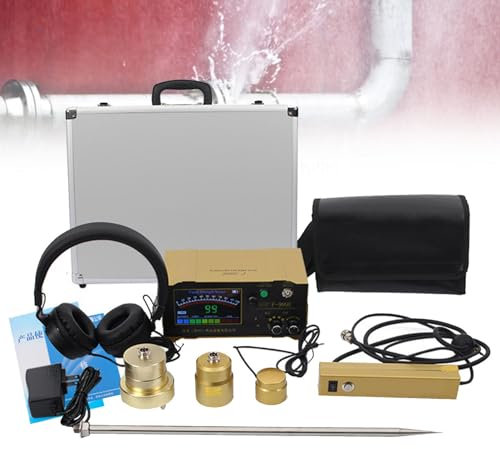 Sensor profesional de detección de fugas, detector de fugas de agua subterráneo para uso doméstico y exterior, sensor geófono ultrasónico de fugas de agua, profundidad de detección de 3 metros