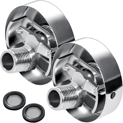 2 Pezzi Adattatori per Rubinetto Doccia Regolabili, Valvola ad Angolo Universale, Adattatore per Rubinetto Doccia, Filettatura Esterna Standard, per Valvola Dell'acqua Risolvere Problema Delle Perdit