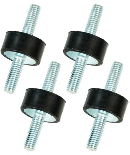 Selyse 4 Stück Gummischwingungsdämpfer, Stoßdämpfer Silentblock, Gummi-Metall-Isolatoren, Vibrationsdämpfer für Autos, Boote, Maschinen (VV M6*18/20 * 10mm)