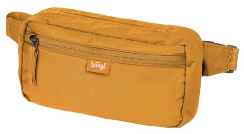 Baagl Bauchtasche für Damen & Herren – Stylische City-Umhängetasche & Gürteltasche – Urban Hüfttasche aus wasserabweisendem, schnelltrocknendem Material (Yellow)