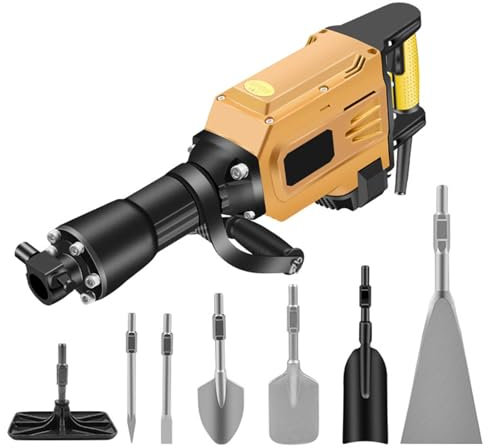 YXHGNNS Electric Tree Digger With 7 Heads, Portable Multifunctional Garden Digging Machine Heavy Duty Handheld Digger Machine for Garden/Farm/Lawn