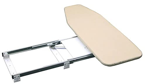ZJPOJPH Tabla de Planchar Plegable Oculta en Armario para Apartamentos y Habitaciones pequeñas. Tabla Plegable Resistente con Palanca de fácil liberación.