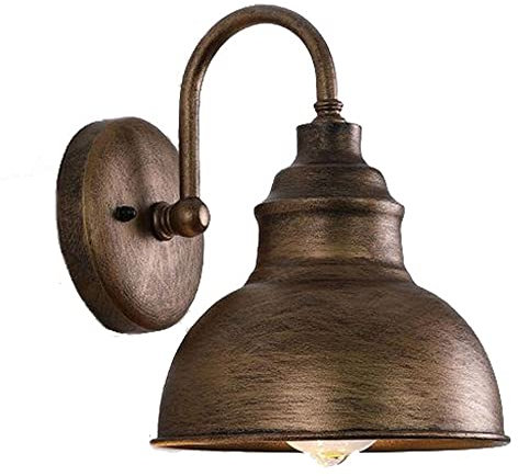 Luce murale retrò americana, illuminazione sconce esterna minimalista, lampada impermeabile per ingresso del balcone, apparecchi di luci montati esterni a vite E27, porta d'ingresso, accesso