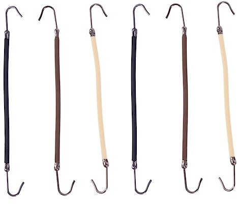 DEARMAMY 18 Piezas Pelo De Silicona Coletero Gancho Accesorio Pelo Para Coletas Para Mujer y Niña Unidades Color