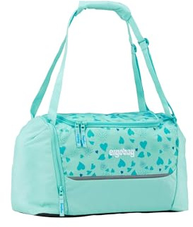 ergobag Sporttasche ReitBärtraum - Türkis | 20 Liter Kindersporttasche mit Schuhfach, verschiedene Motive, ideal als Schwimmtasche für Jungen und Mädchen