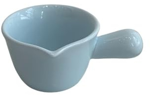 FOMWWVYS Gravy Boat Colourful Ceramic Dipping Dish - Gravy Boat & Seasoning Cup(Blue)