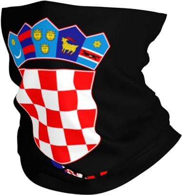 Ansiktsscarf text nationellt emblem kroatiskt halsvärmare dammduk bandana vindtät pannband för resor jakt fiske