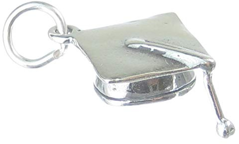 Maldon Jewellery Mortarboard Cap Graduation Hat sterlng silver charm .925 x1 Graduate hats
