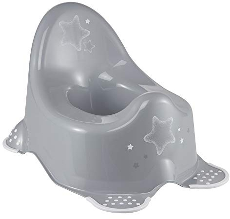 keeeper Stars Babytopf, Ab ca. 18 Monate bis ca. 3 Jahren, Anti-Rutsch-Funktion, Adam, Grau