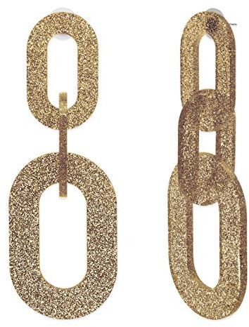 Soul-Cats 1 Paar Ohrringe Glitter Glitzer Disco im 80er Jahre Style
