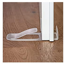 miunik Spring Türstopper Spring & Stoßdämpfer – doppelter Schutz gegen Schließen und Zuschlagen der Türen, vielseitig & effektiv (transparent)