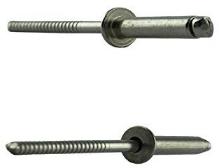 4 X 8 mm (20 Stück) Blindniet mit Flachkopf - Edelstahl VA A2 V2A - Blind-nieten - Popnieten rostfrei DIN 7337 - ISO 15983 | AGBERG