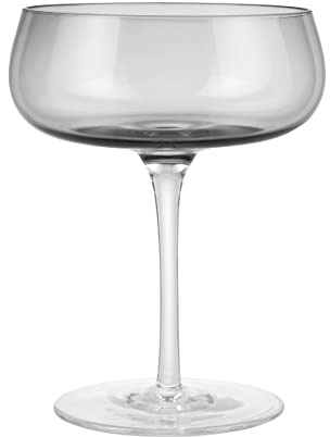 blomus Sektschalen 2er Set -BELO- | Champagnerschalen 200 ml aus Glas | Sektschalen Smoke | Dessertschalen Glas | Cocktailschalen elegant