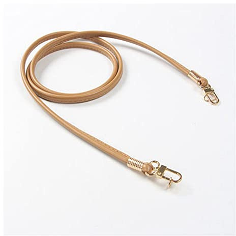 SHTGOI Taschengurt 120cm Lang Abnehmbar Handtaschen Trageriemen mit Karabinerhaken Leder Taschen Schulterriemen Taschenkette Ersetzen Tragegurt Umhängegurt für Damen Taschenzubehör Khaki