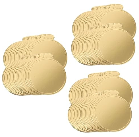 BESTonZON 150stücke Mini Tortenunterlagen Aus Lebensmittelechtem Material Runde Kuchenplatten Für Mousse Und Desserts Für Hochzeiten Geburtstagsfeiern Und Feste