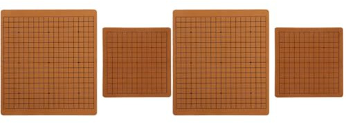 Toyvian Jeu de Go Pliable en Cuir, 4 Pièces Aller à Bord Format Voyage D'échecs International Échiquier Classique Plateau Jouer Molleton Doux Transporter pour Enfants Et Adultes Voyage Et Plein Air