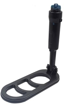 Metal Detector Da Immersione Pieghevole Impermeabile Coil Pulse Scan Pinpointer Rilevamento Del'oro Da Immersione (Color : BLACK)