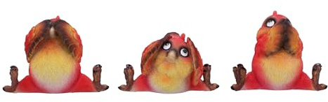 Nemesis Now DREI weise Vögel, 10,5 cm, Kunstharz, gegossen aus feinstem Harz, fachmännisch handbemalt