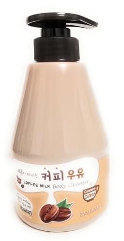 KWAILNARA Coffee Milk Firming Body Cleanser 560g – Moisturizing & Nourishing Body Wash with Caffeine & Milk Protein – Korean Skincare – Hydrating Formula – 1 Pack
