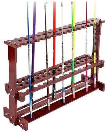 BYPIAOERZ Angelrutenhalter Angelrute Lagerung Rack Angelrute Halter Bambus Pole Rack Angeln Rack Vertikale Angelrute Rack Angelrute Rack