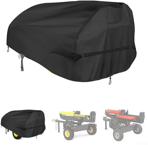 HEBEOT Log Splitter Cover Waterproof Heavy Duty Wood Splitter Cover 420D Log Splitter Cover For Gas Or Electric Log Splitters 83 X 45 X 39Inch