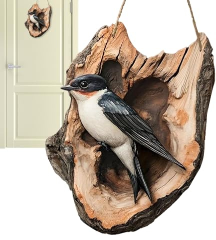 Acrylic Robin Bird Ornament – Flat Hanging Decoration With Beaded Tassel, Lightweight And Weather-Resistant | Charming Red-Breasted Robin Pendant For Home, Garden, Courtyard, Spring Festive Display