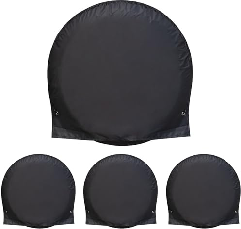 Couverture Du Pneu - Protection Des Pneus 4x Du Soleil | Feuille De Pneus À L'épreuve De La Saleté | Couvercle De Pneu De Rechange Étanche Avec Sangles De Fixation Élastique | Protecteur De Roues Pour