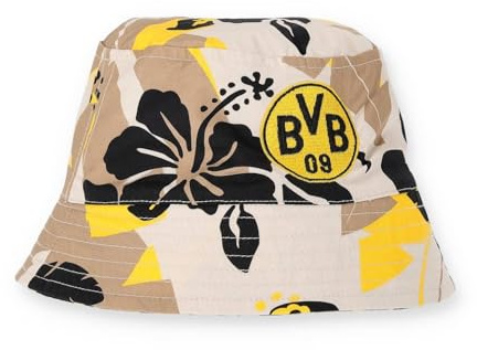 Dortmund Borussia BVB Fischerhut Maui – Offizieller Fan Hut Schwarz Gelb – Sommer Bucket Hat Herren Damen – Fußball Fanshop Mütze BVB Merch