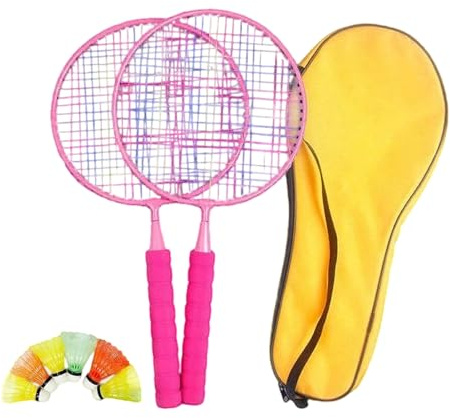 Federballschläger | Kinder Badminton,Tragbare Schläger Für Sport Fitness Jugendprogramme Rasenspiele Outdoor Aktivitäten Alter 3-7 Jahre