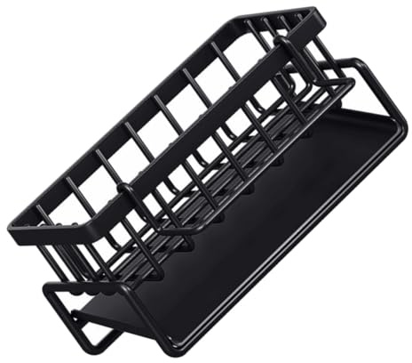 Black Carbon Steel Kitchen Sink Rack Drainer for Sponge Soap