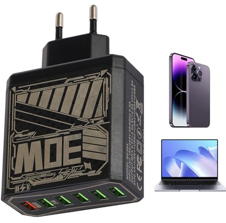 Steckdosenadapter | Schnelllade-Würfel | 6 Ports QC3.0 USB Steckdosenleiste Mit Überspannungsschutz Für Tablet Reisen Männer Frauen