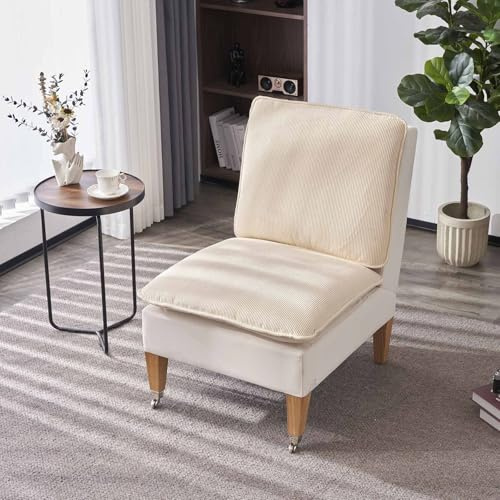 Fiximaster Sitzsack, Floralförmige 1 Sitzer Sofa mit Memory-Foam Füllung, Beige
