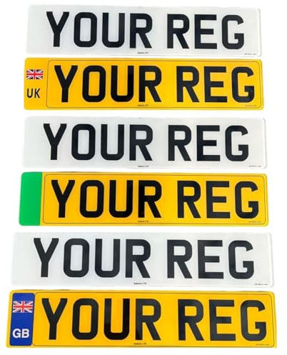 NumberPlate Frame | Front/Rear/Pair/EV/UK/ENG/Badges - Acrylic Plates/Automotive/Car/Vans/Lorries Standard UK Acrylic Plates/Automotive/Car/Vans/Lorries/Number/Plate