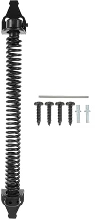 Healeved Charnière à Ressort pour Porte Extérieure Robuste en Acier Inoxydable Anti-corrosion, Charnière de Boîte en Bois Fermeture Automatique, Adaptée pour Portillon Bois et Clôture