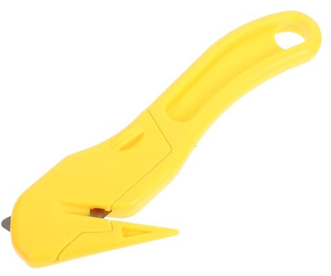 Abaodam Taglierina di Sicurezza Portatile in Plastica per Taglio di Cordoni e Cartone, Utensile per Viaggi e Attività Scolastiche