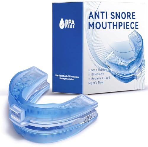 Neu Schnarchstopper Anti Schnarch, Schnarchschiene Schnarchen stopper Effektiv gegen schnarchen Gegen Zähneknirschen Mehrzweck für Männer Frauen (Azurblau)